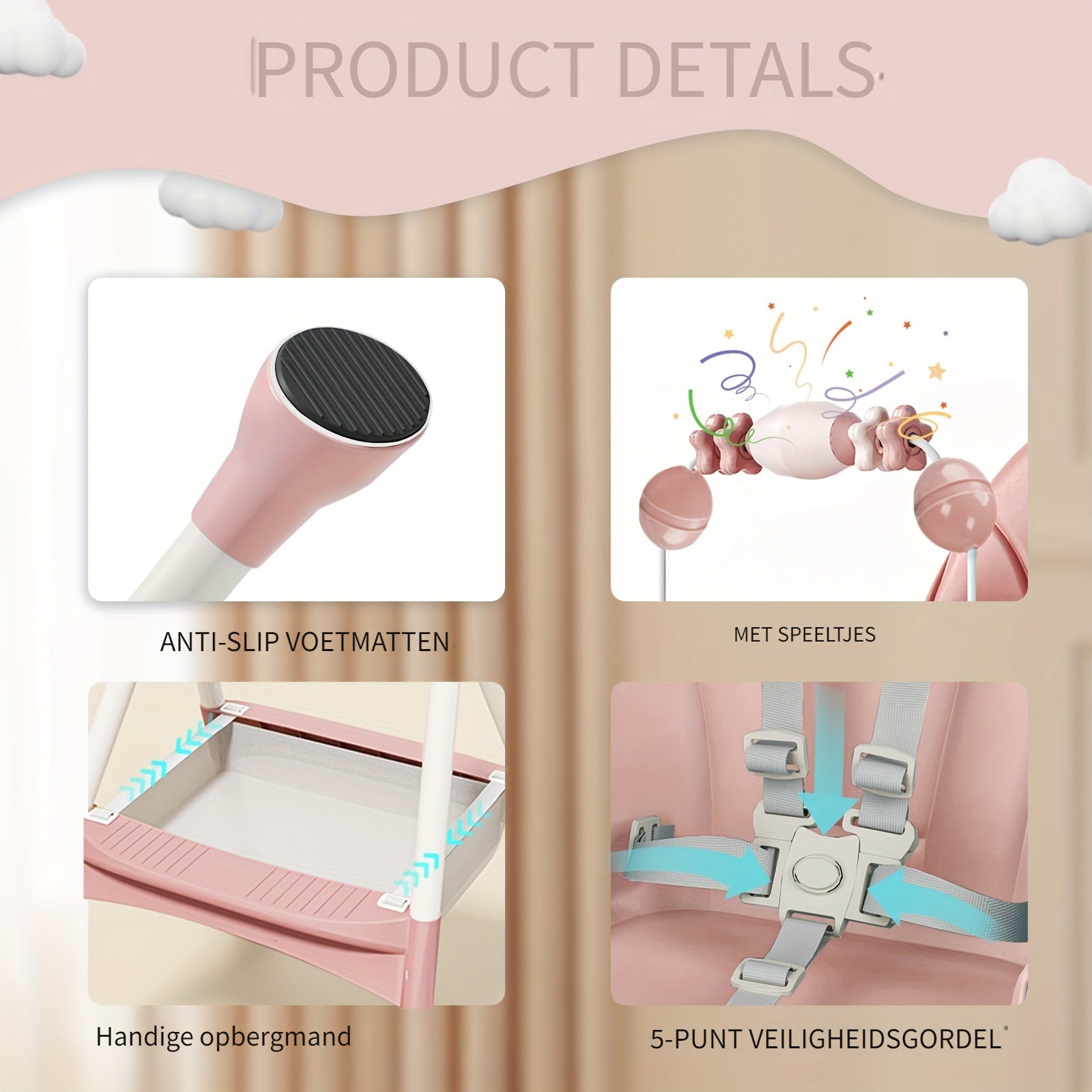 Seggiolone FlexiGrow per Bambini – Regolabile e Multifunzionale