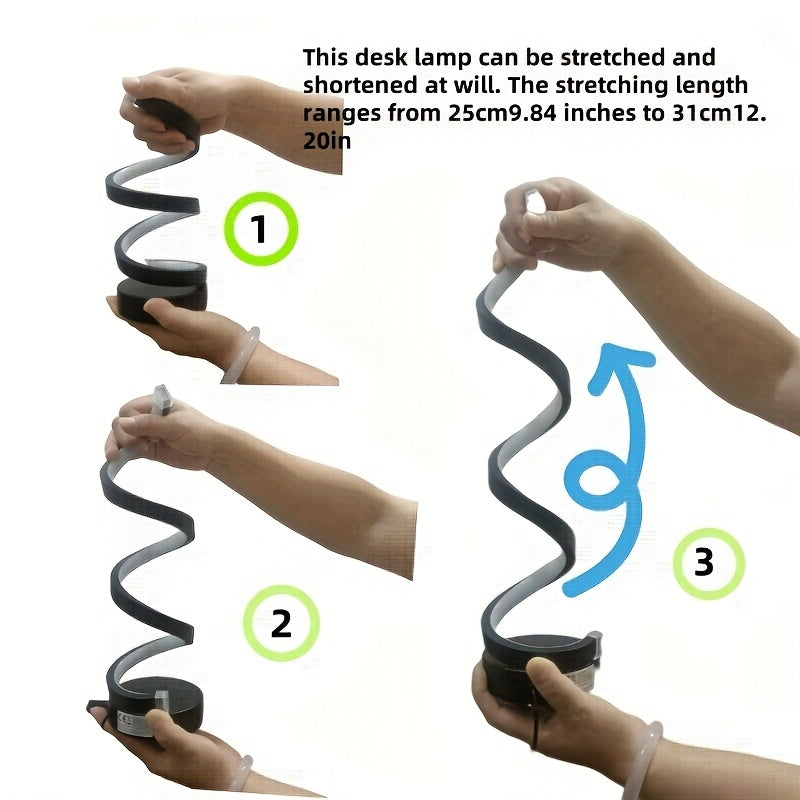 Lampada da Tavolo LED a Spirale – Illuminazione Moderna Dimmabile