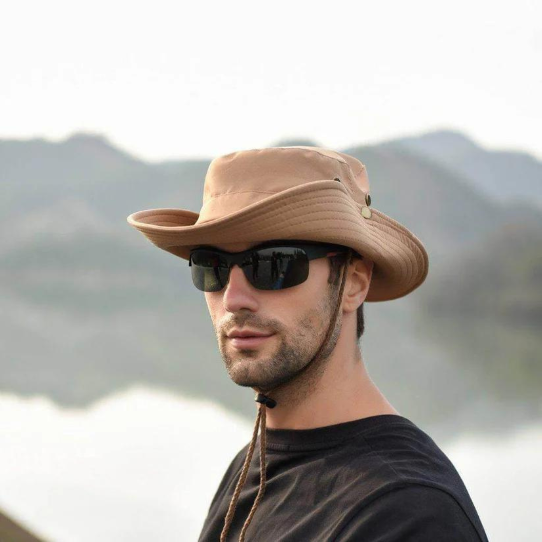 Cappello a secchiello impermeabile per esterni con protezione UV – ShieldFlex Pro