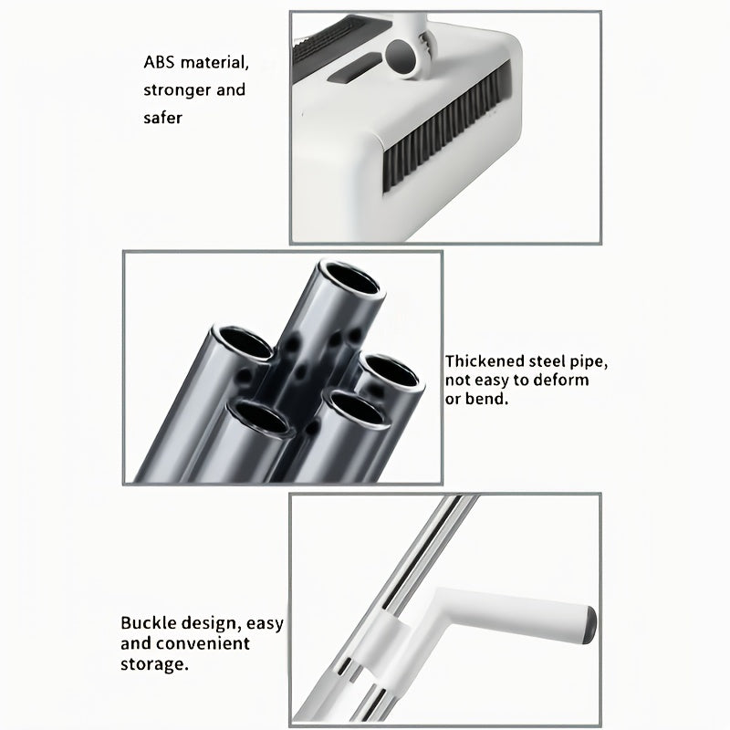 Set di Scopa e Paletta 3-in-1 Pieghevole – Soluzione Pratica per una Pulizia Veloce ed Efficiente
