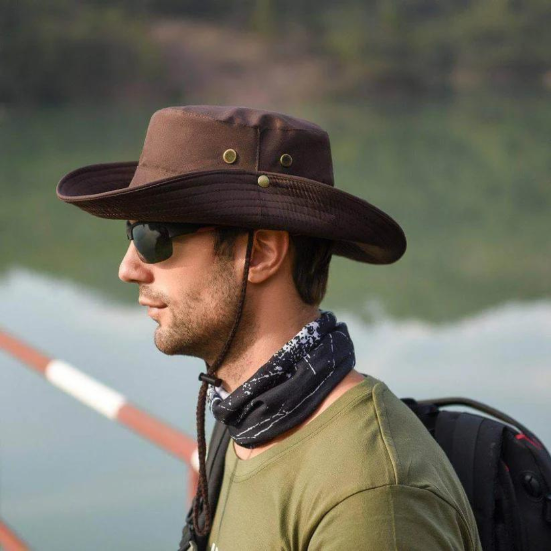 Cappello a secchiello impermeabile per esterni con protezione UV – ShieldFlex Pro