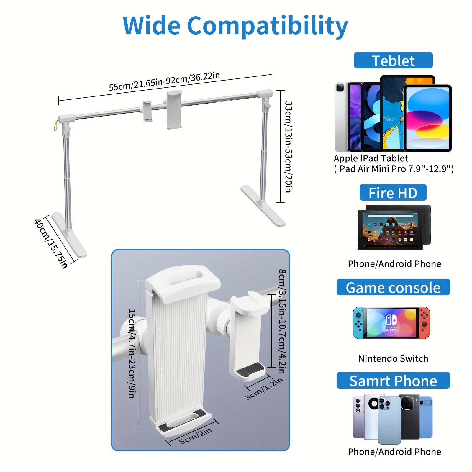 Supporto per Tablet RelaxHold – Relaxazione Confortevole Senza Mani