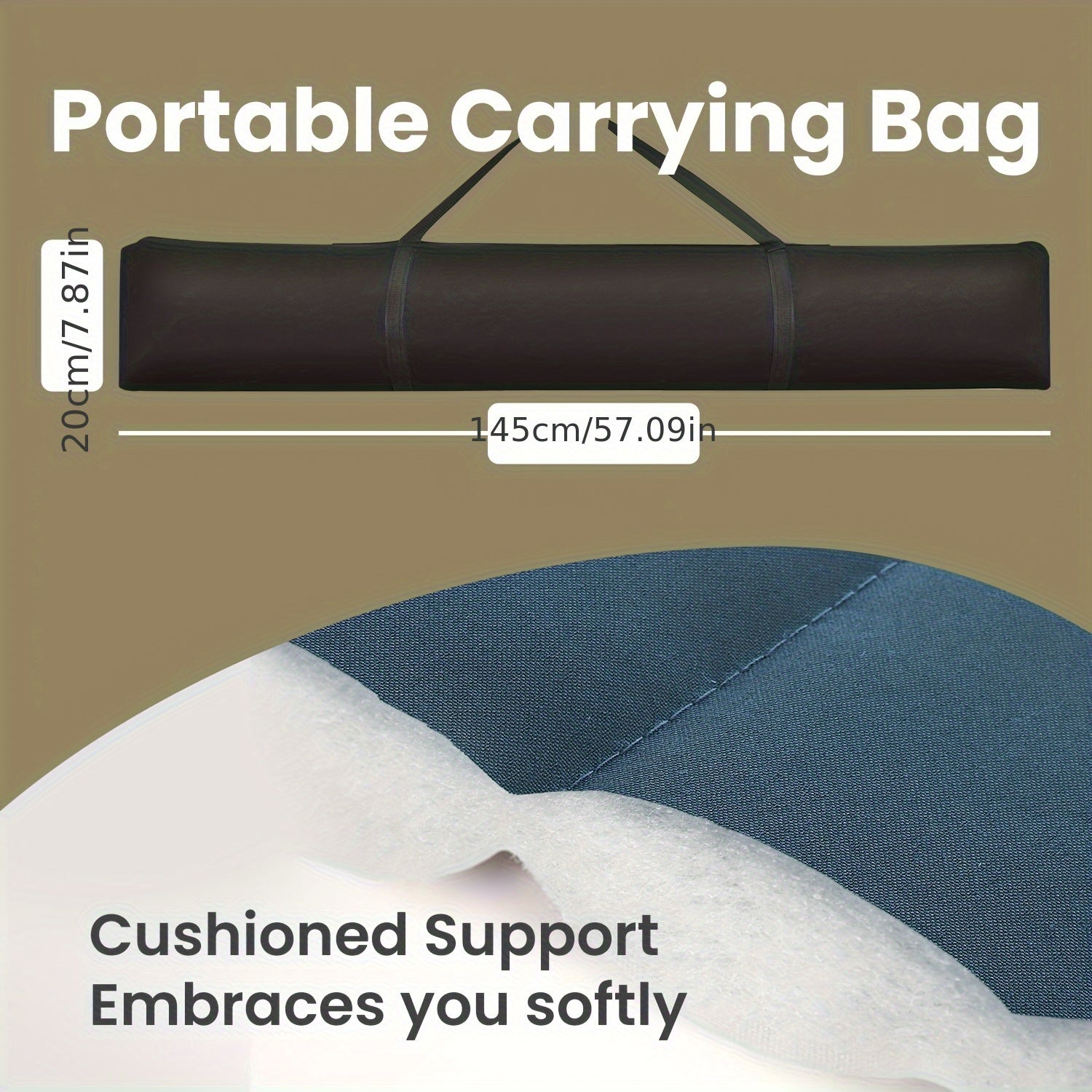 Amaca Imbottita con Struttura – Spreader e Cuscino in Bambù Confortevoli