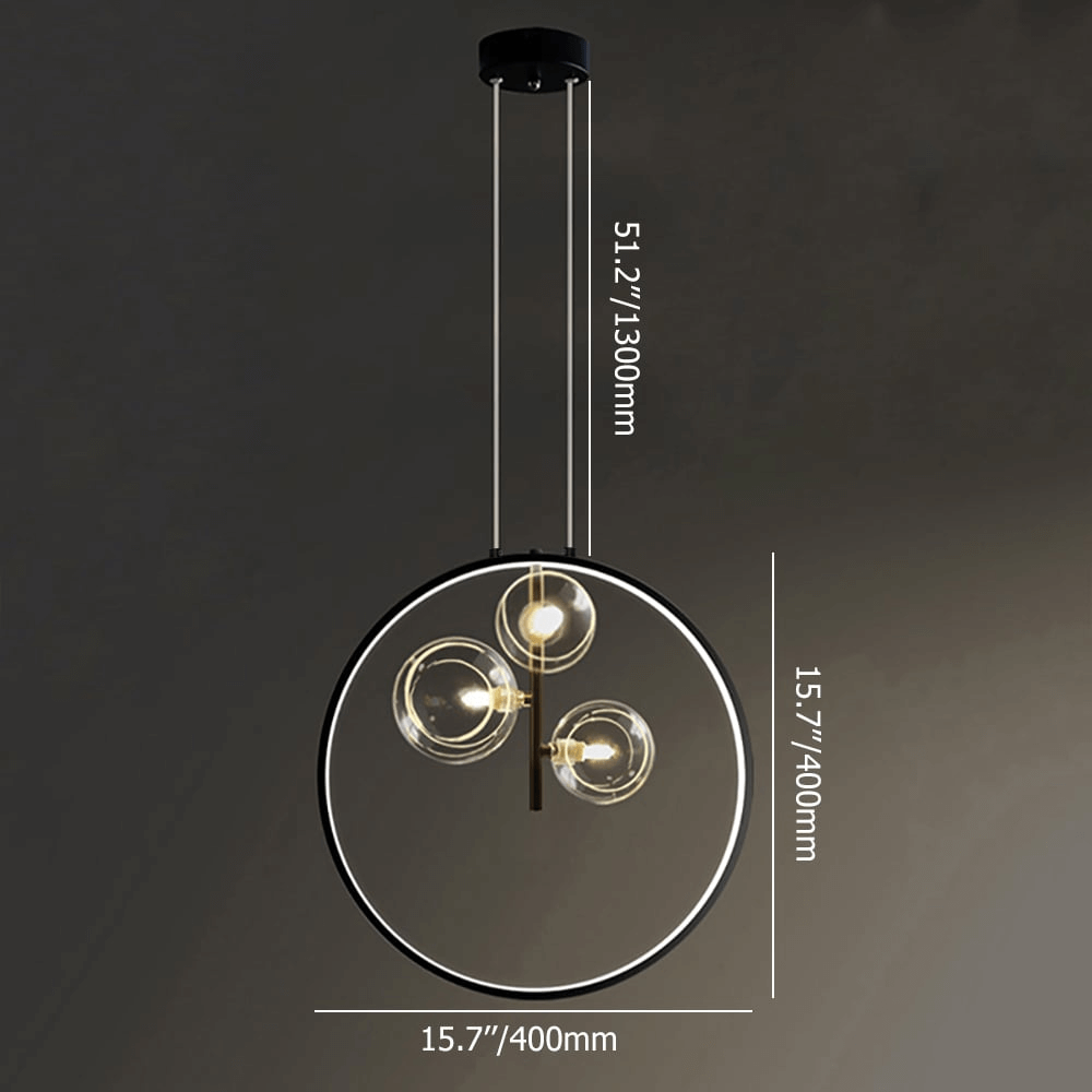 Lampada a Sospensione in Vetro Minimalista - Illuminazione a LED
