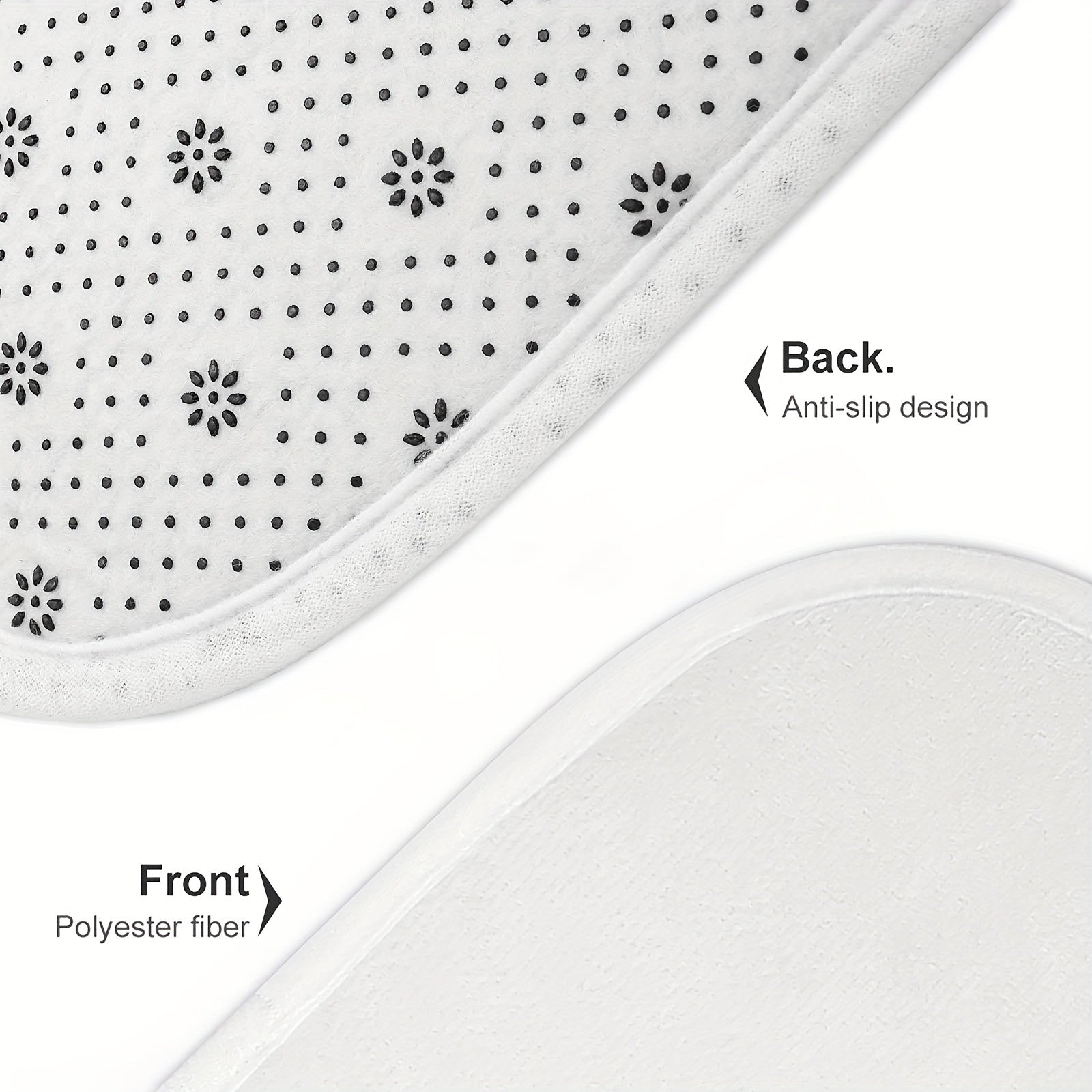 Set di Tappetini da Bagno con Foglie Tropicali – Assorbenti e Confortevoli per il Bagno