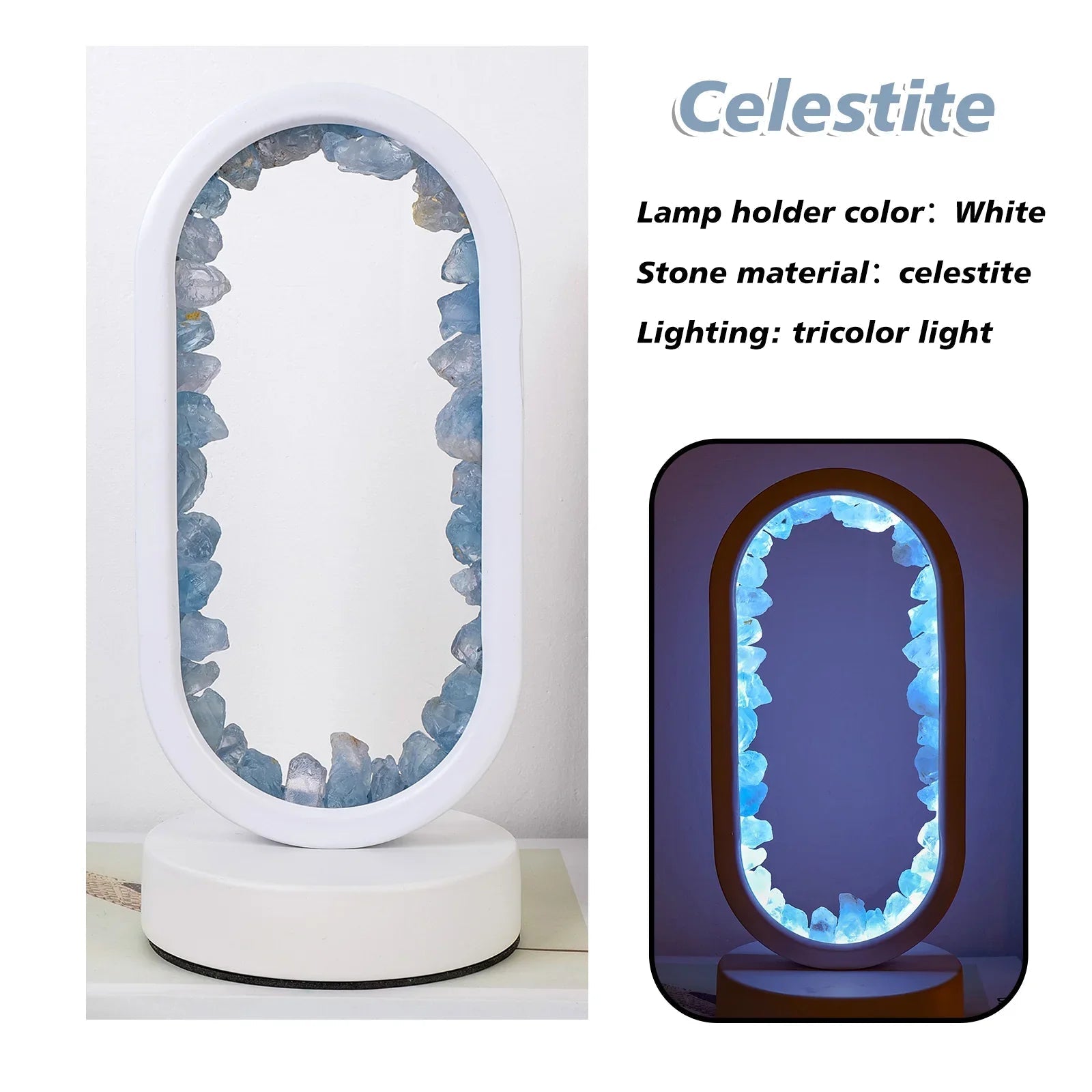 Lampada in Amatista Fatta a Mano - Serenith