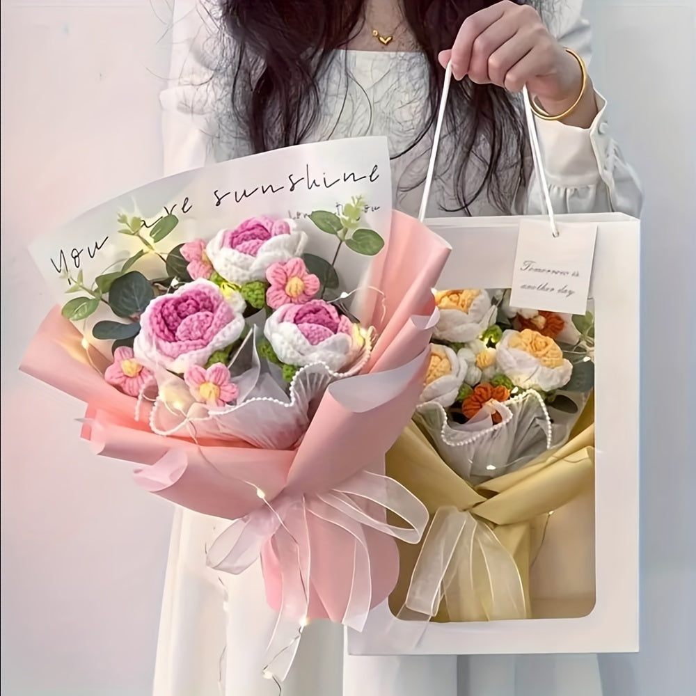 Bouquet di Fiori All'Uncinetto Fatti A Mano – Il Regalo Perfetto per la Festa della Mamma