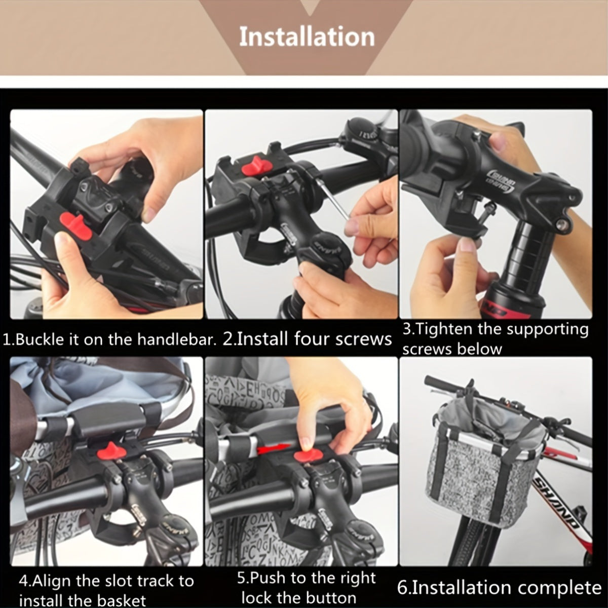 Cestino Pieghevole per Bicicletta – Alta Capacità e Struttura Robusta per Biciclette e Animali Domestici