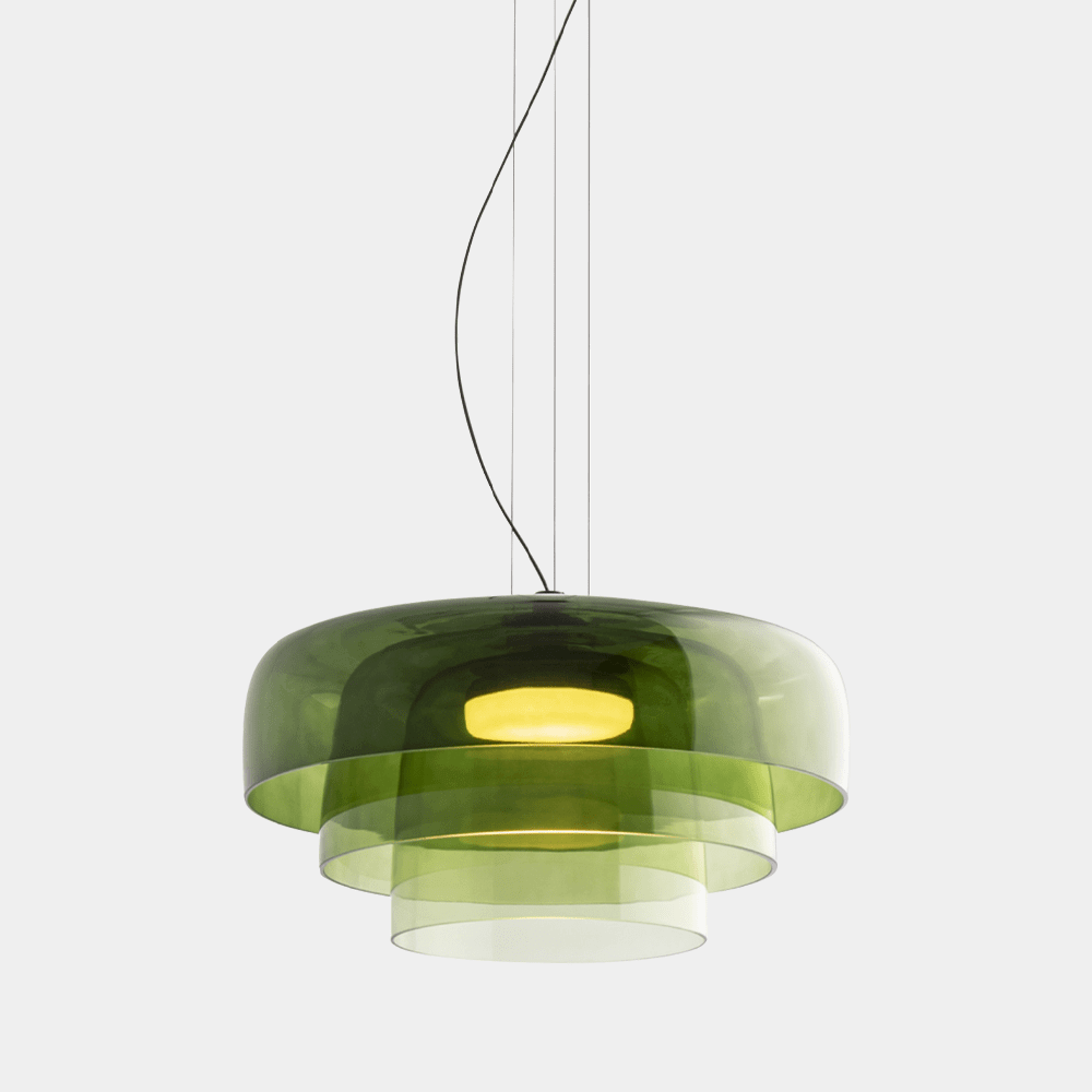 Lampada a sospensione in vetro norvegese - Design unico
