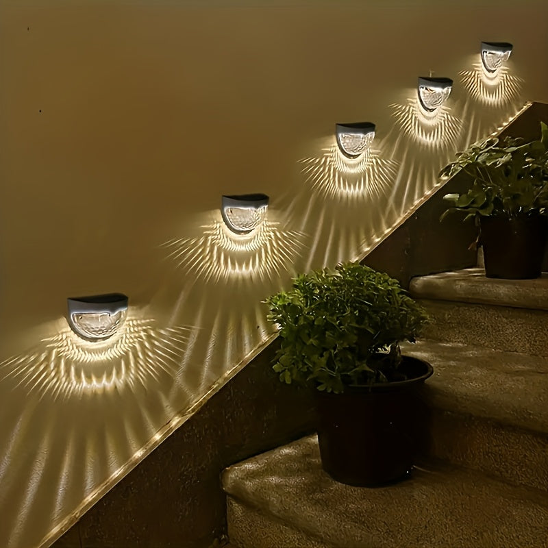 Illuminazione per Recinzione a LED SolarGlow a Mezza Ronda – Elegante e Durevole