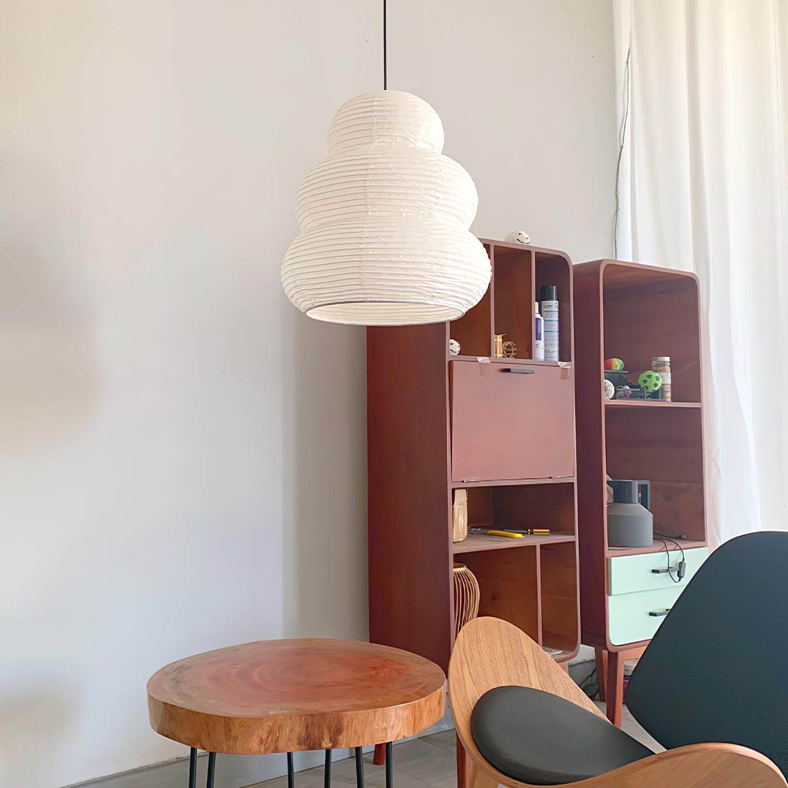 Lampadario in Carta di Riso - Design Moderno