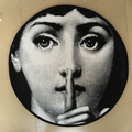 Tappeto rotondo artistico | "Silenzio"