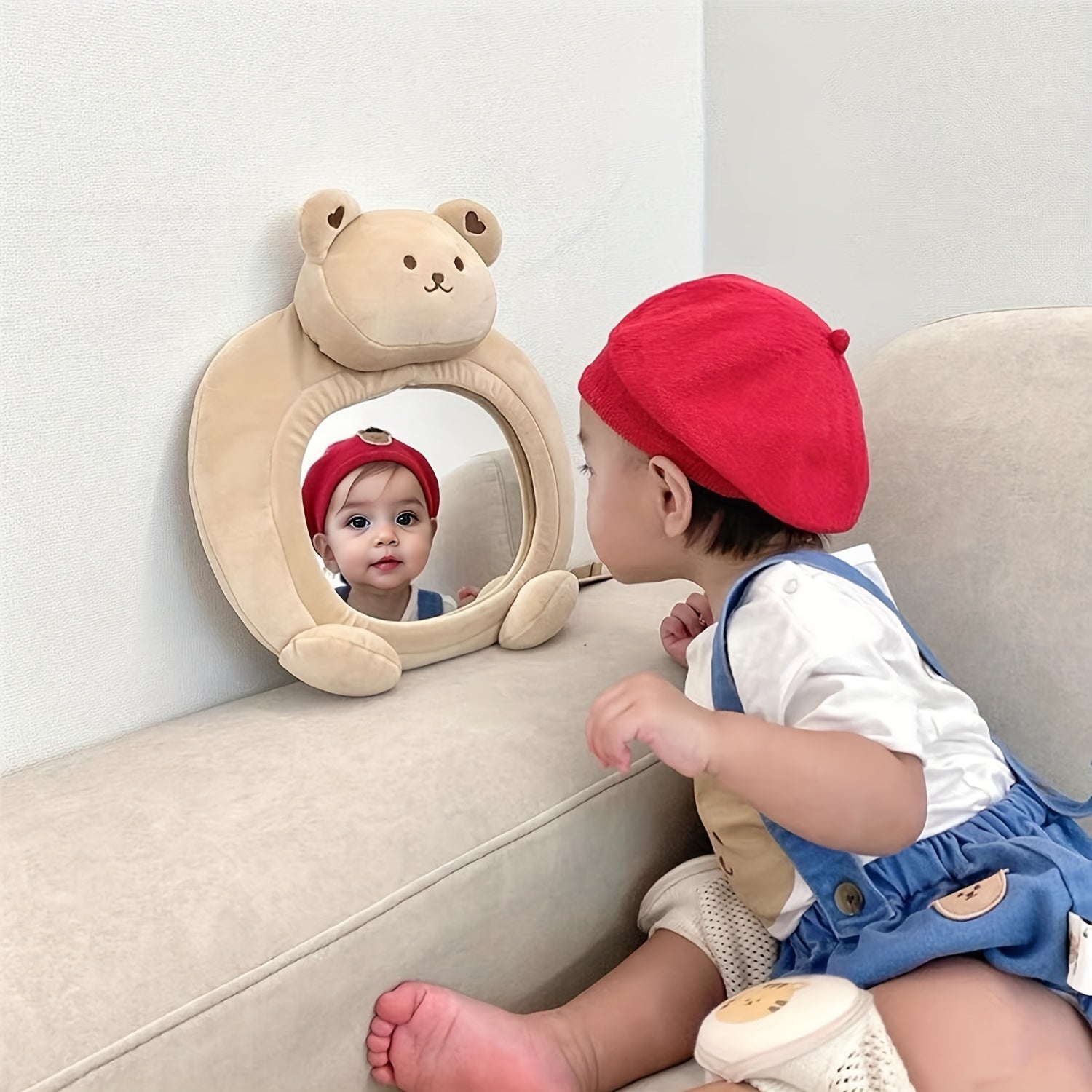 Specchietto per seggiolino auto con motivo orsetto – Sicurezza nel retrovisore