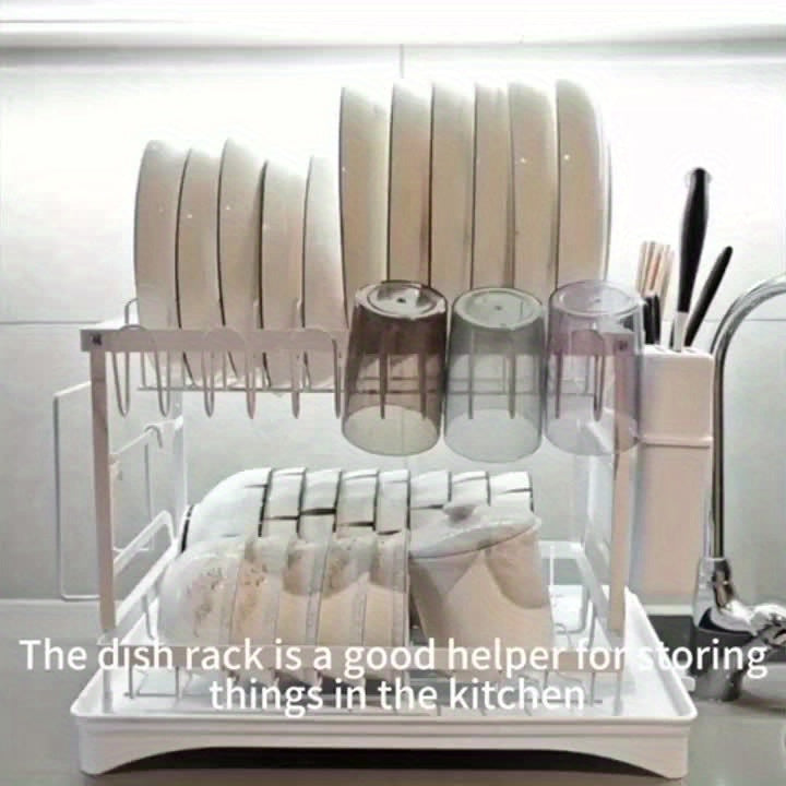 Stendibiancheria Regolabile a 2 Livelli – Durevole e Pratico per Ogni Cucina