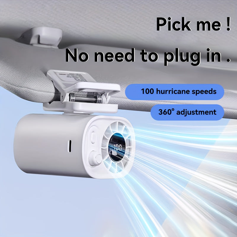 Ventilatore Mini BreezeClip – Raffreddamento Potente, Ovunque e in Qualsiasi Momento