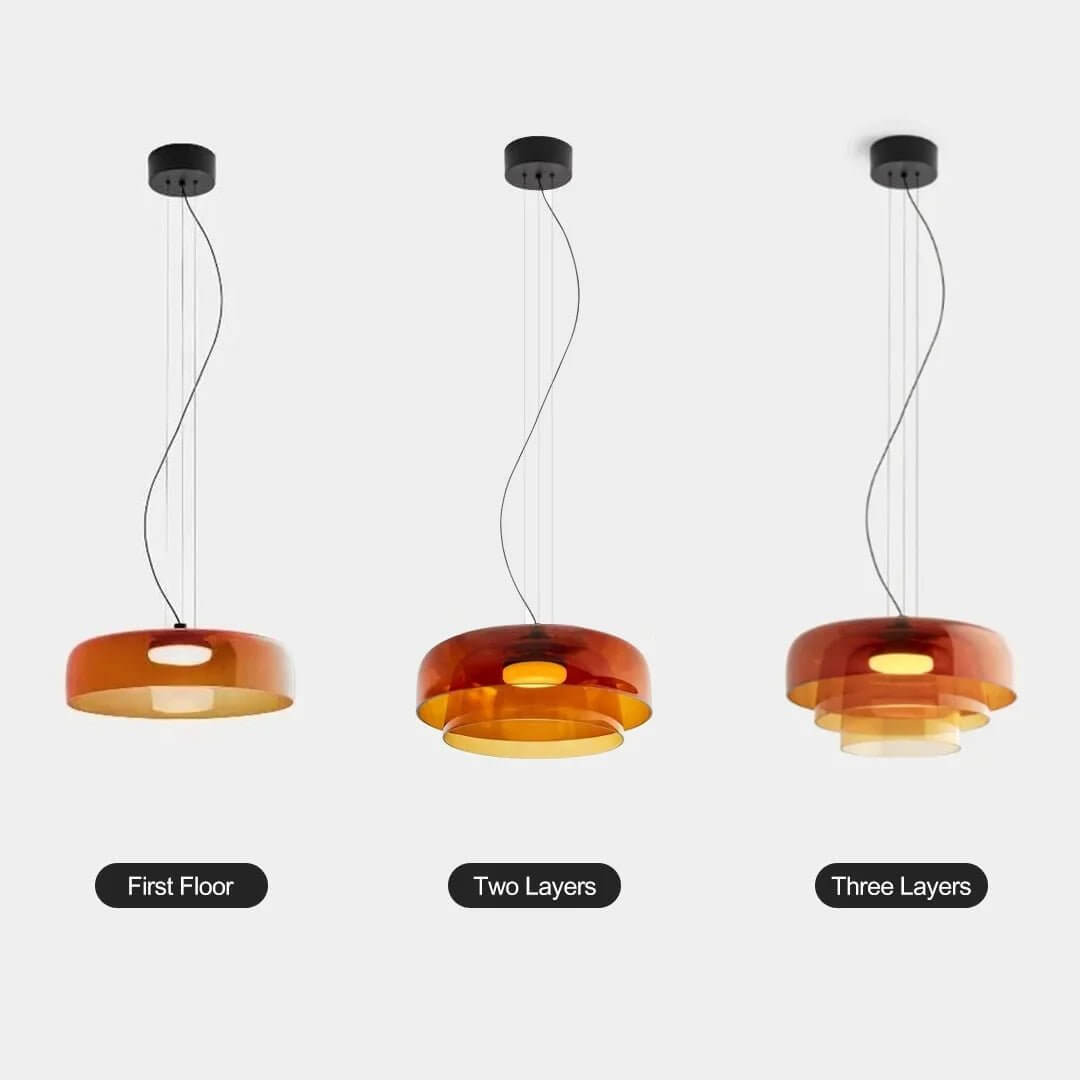 Lampada a sospensione in vetro norvegese - Design unico