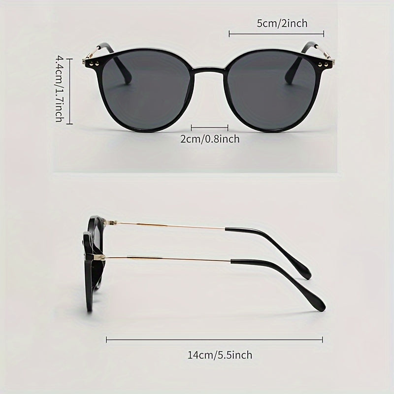 Occhiali da sole eleganti per donne – Combinazione di metallo e plastica per giornate di sole