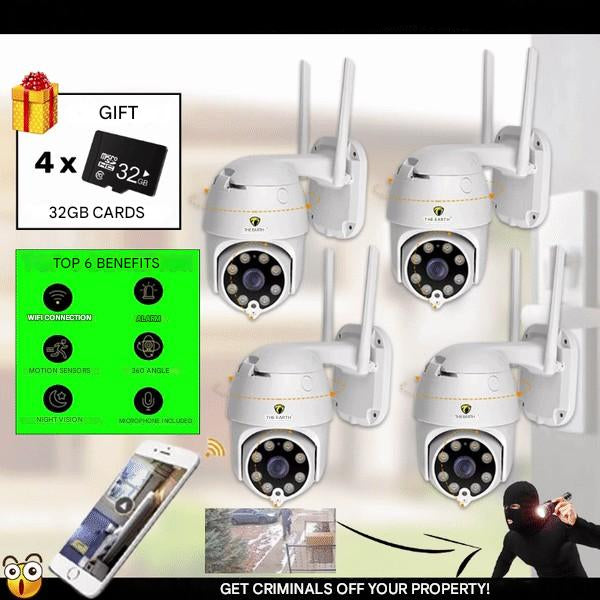 Set di 4 Telecamere di Sicurezza Smart WiFi – SmartCam Set 4X
