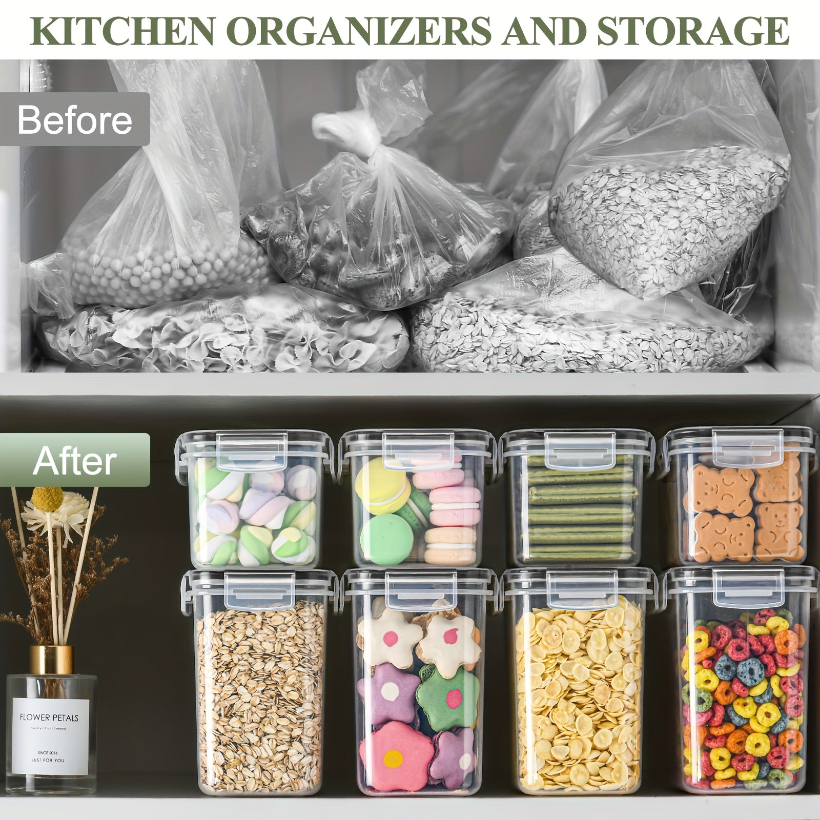 Set di Contenitori per Cucina Premium da 24 Pezzi – Pratico e Organizzato