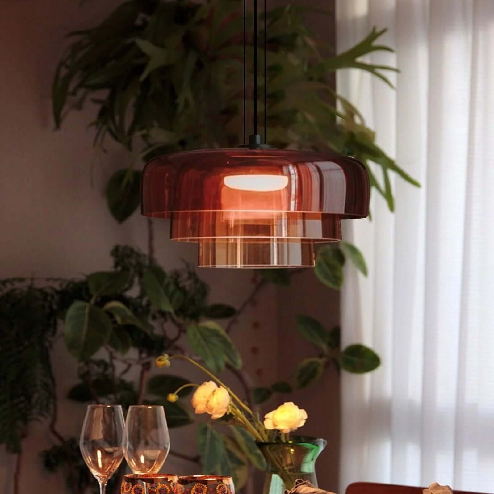 Lampada a sospensione in vetro norvegese - Design unico