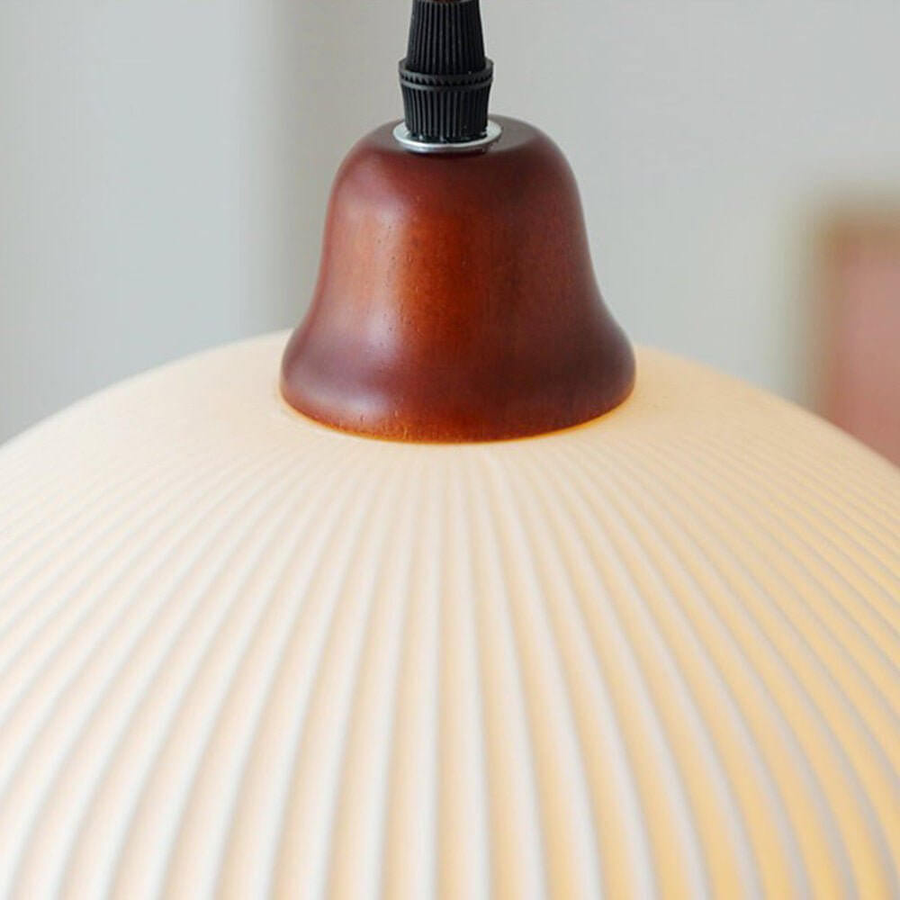 Lampada a Sospensione in Ceramica Elegante - Design Rustico