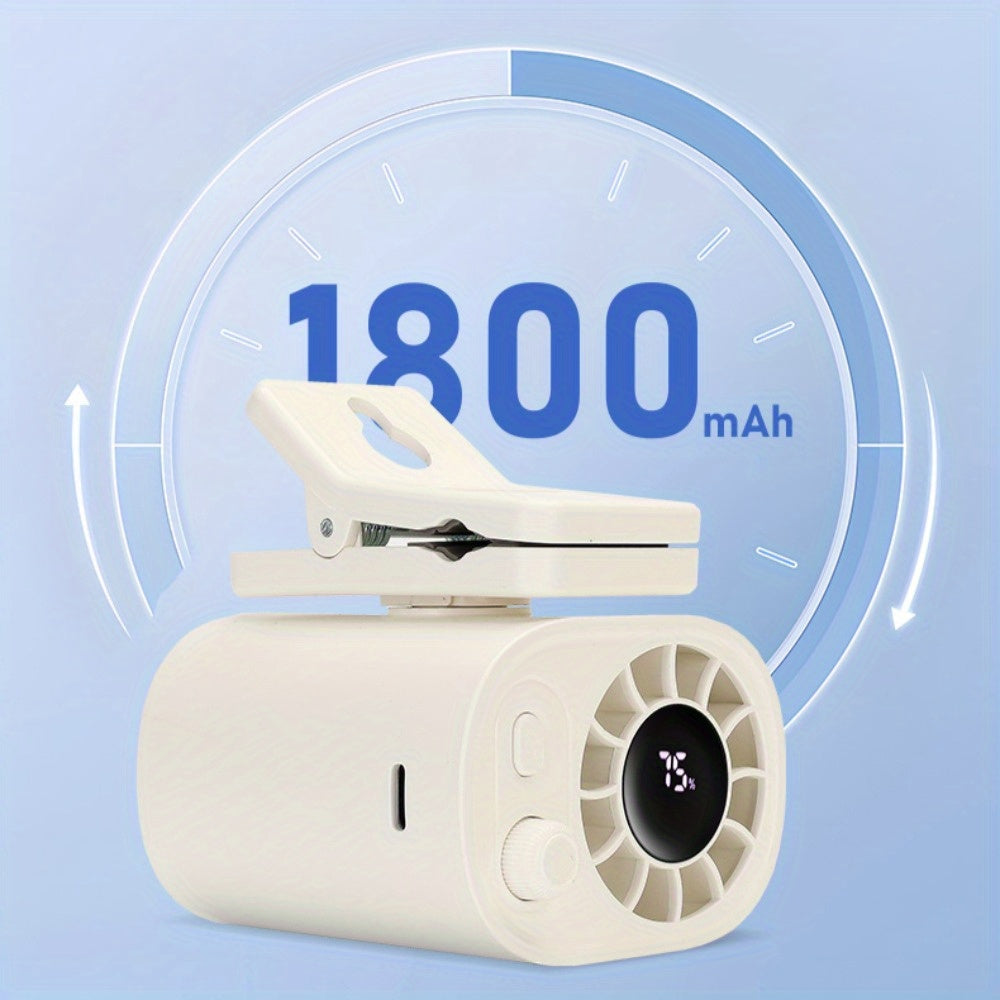 Ventilatore Mini BreezeClip – Raffreddamento Potente, Ovunque e in Qualsiasi Momento