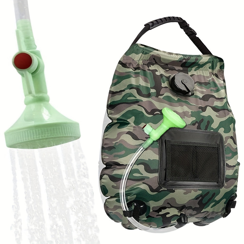 SunnyFlow Borsa Doccia Solare – Pratica, Impermeabile e con Termometro