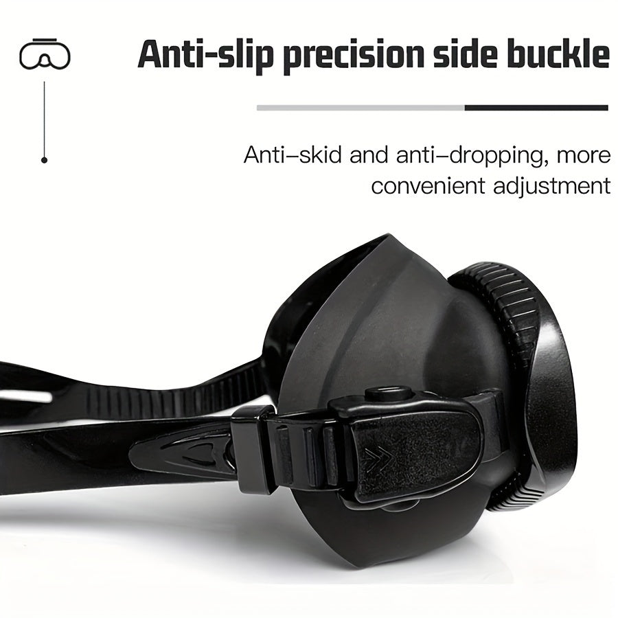 Maschera da Immersione Temperata con Custodia - Occhialini da Immersione con Antifog e Supporto per Fotocamera