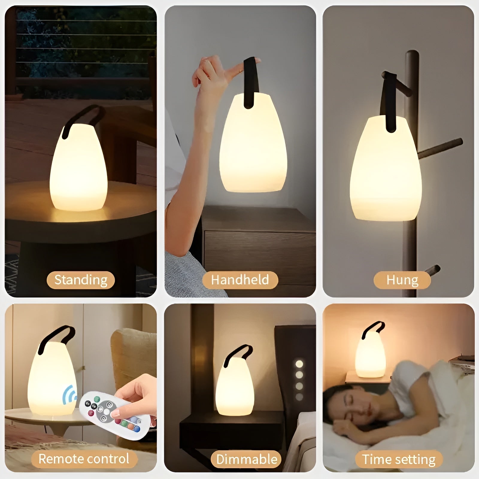 Lampada da Tavolo LED Wireless Impermeabile per Interni ed Esterni - Lumora