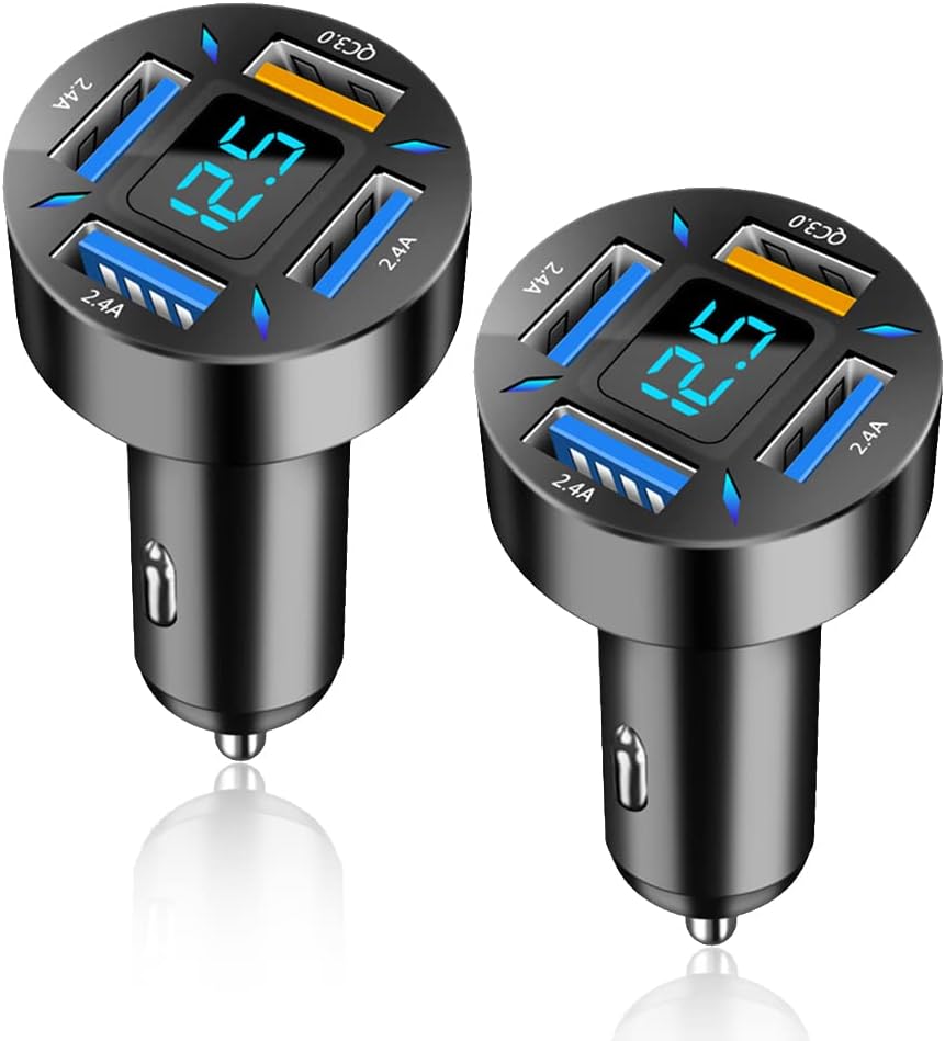 Caricabatterie per auto 66W Super Carica Veloce con USB PD & QC 3.0 – Universale per accendisigari 12-24V