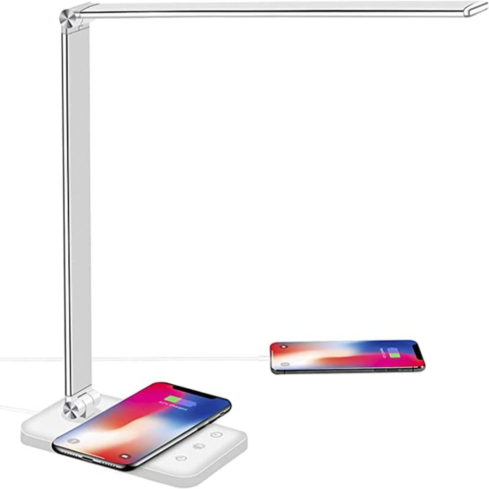 Lampada da Scrivania LED Regolabile Moderna con Porta di Ricarica USB - BrightEase
