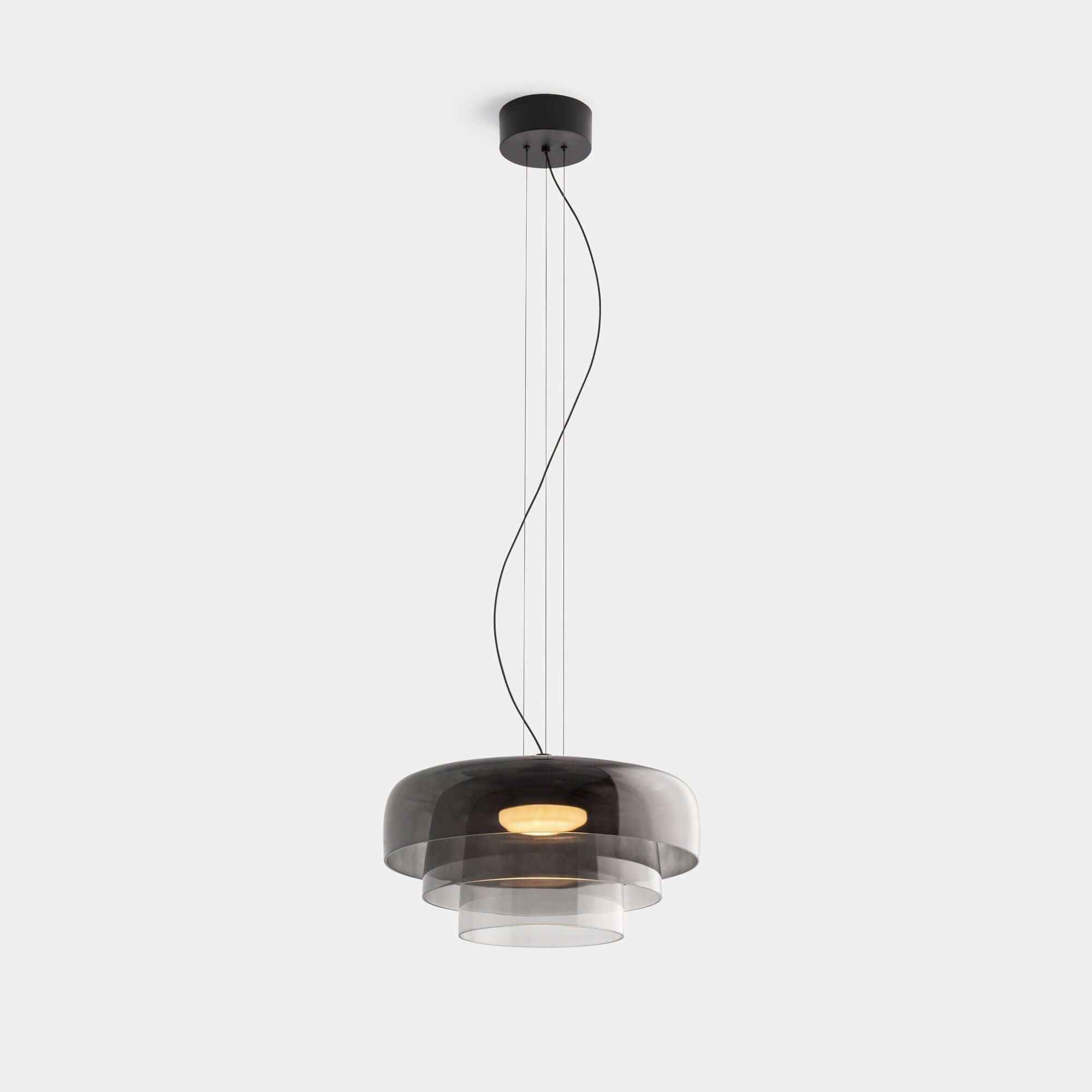 Lampada a sospensione in vetro norvegese - Design unico