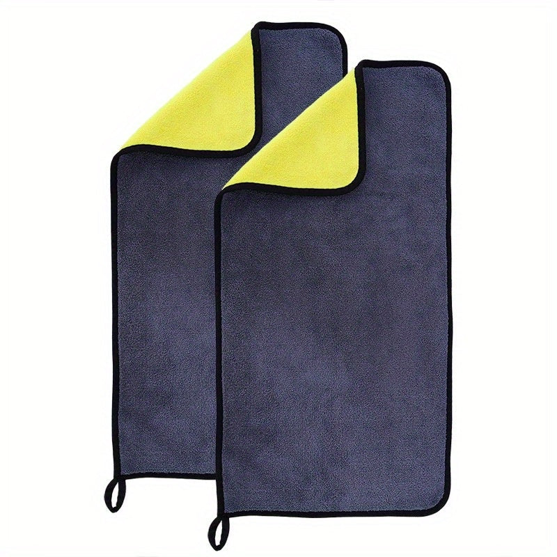 Asciugamano per Lavaggio Auto in Microfibra Corallo Doppio Lato – Morbido e Assorbente per una Lucentezza Perfetta