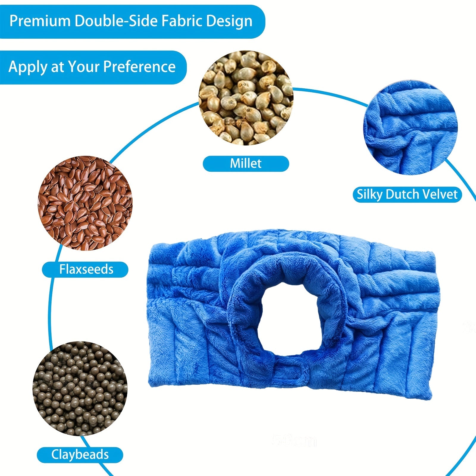 Cuscino Riscaldante Ponderato per Microonde – Comfort e Relax per Collo e Spalle