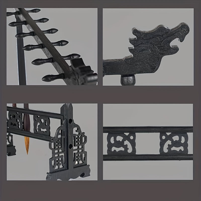 Supporto per Pennelli di Calligrafia Tradizionale Elegante – Fatto a Mano con 12 Slot