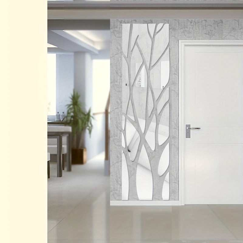 Decorazione Murale 3D in Acrilico NatureLine – Design Unico a Rami per Soggiorno e Corridoio