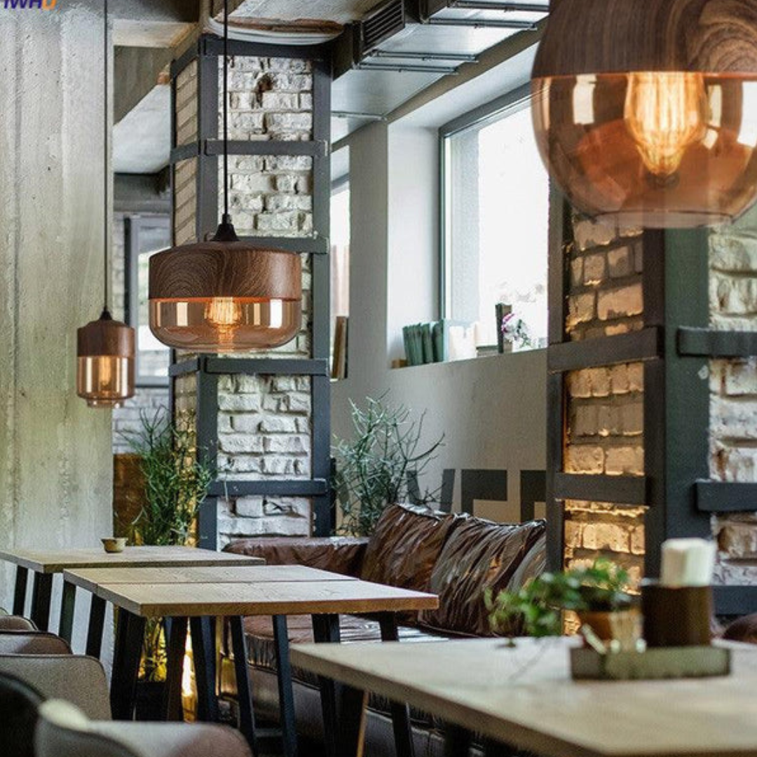 Lampada da soffitto scandinava elegante in legno - NordLuna