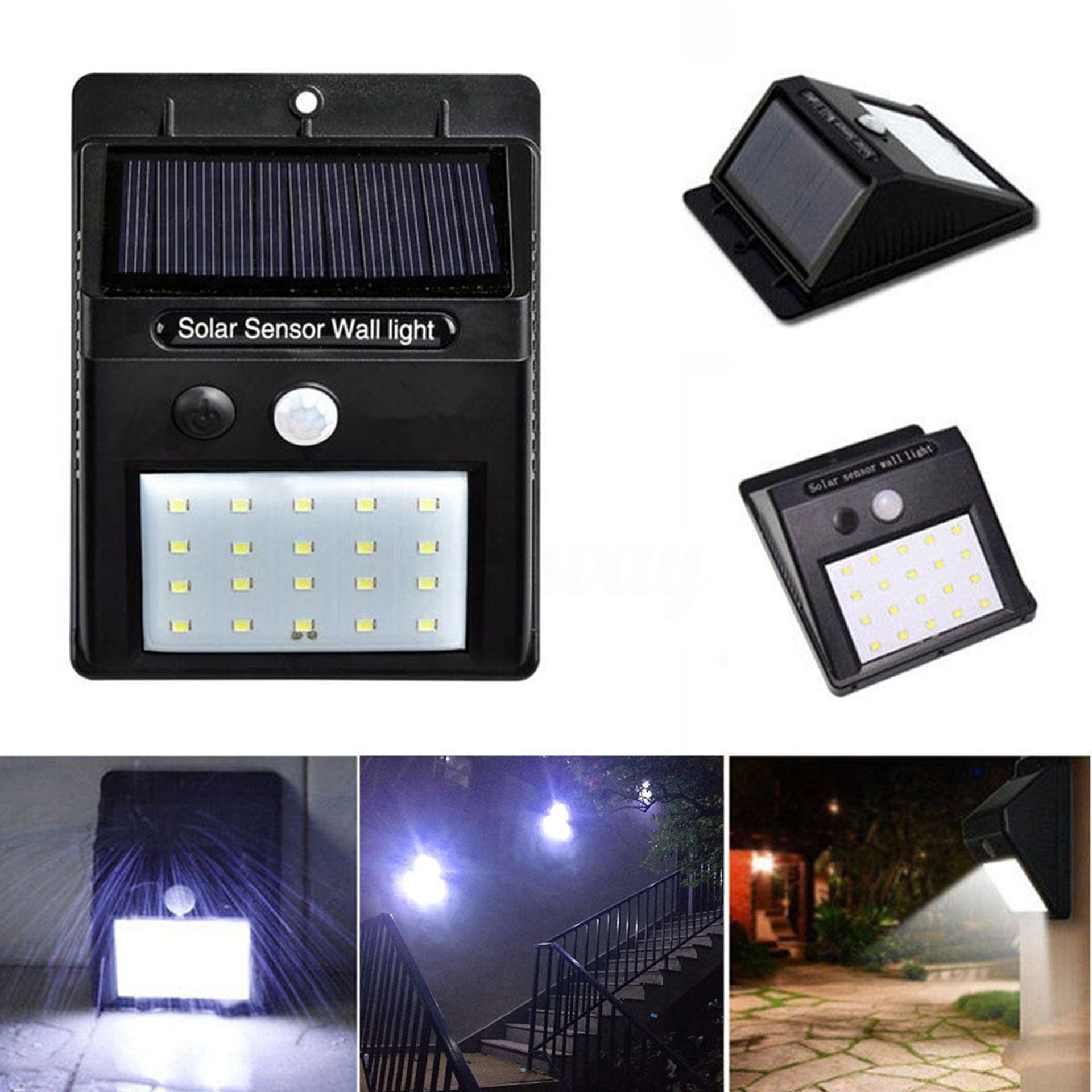 Set di 5 Lampade LED Solari da Esterno – LumaPath