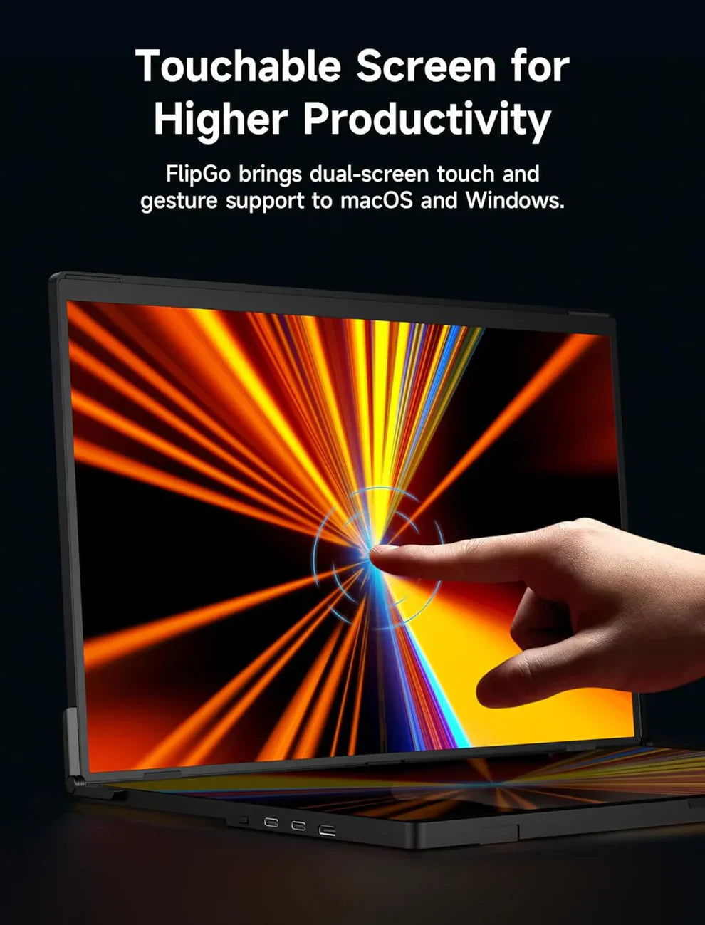 Monitor Portatile Doppio Touch 16 Pollici – Flexiview