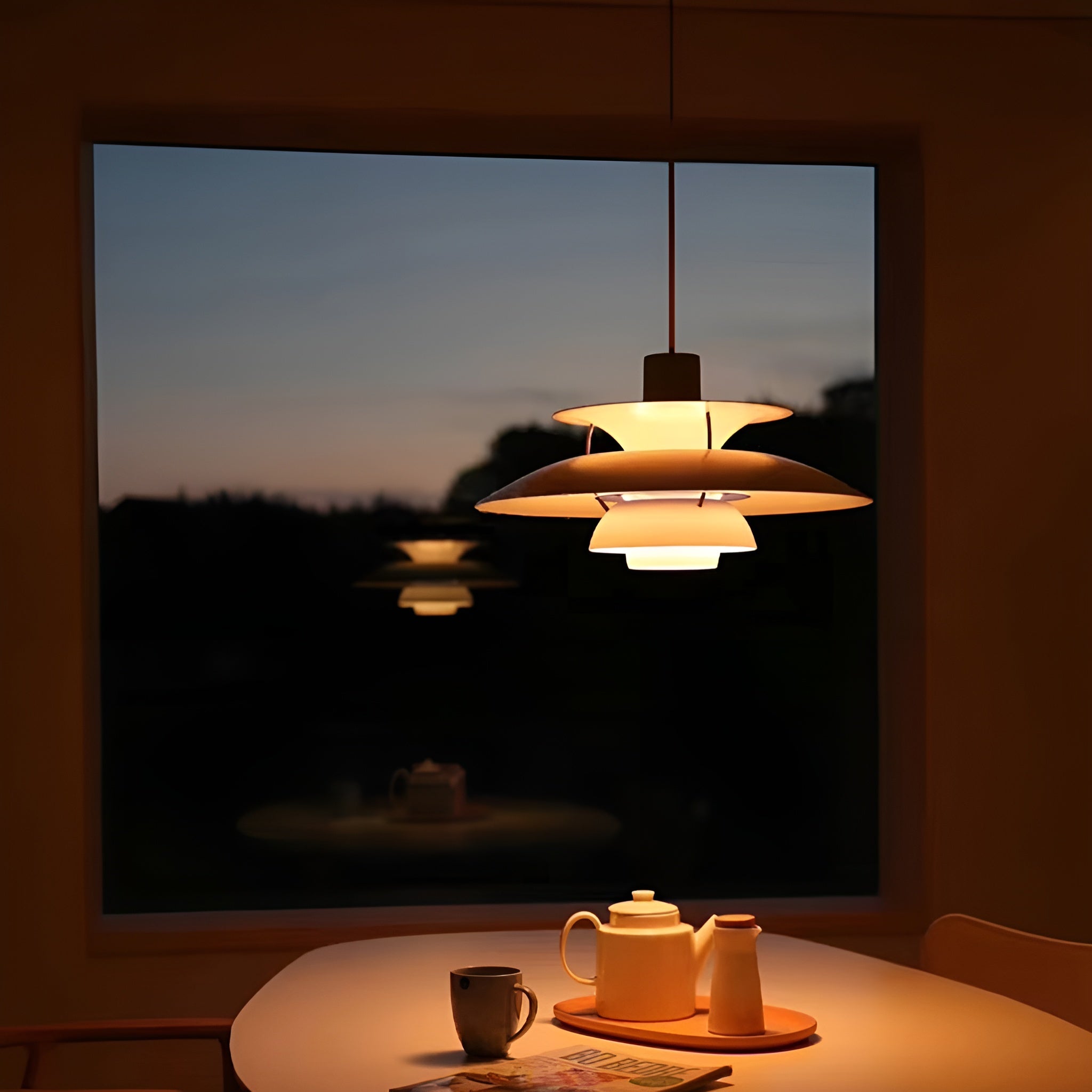 SkyGlow Lampada a Sospensione LED – Design Scandinavo Moderno con Funzione di Dimming