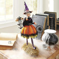 Figurinha de Halloween | Decoração de bruxa feita à mão | Resina