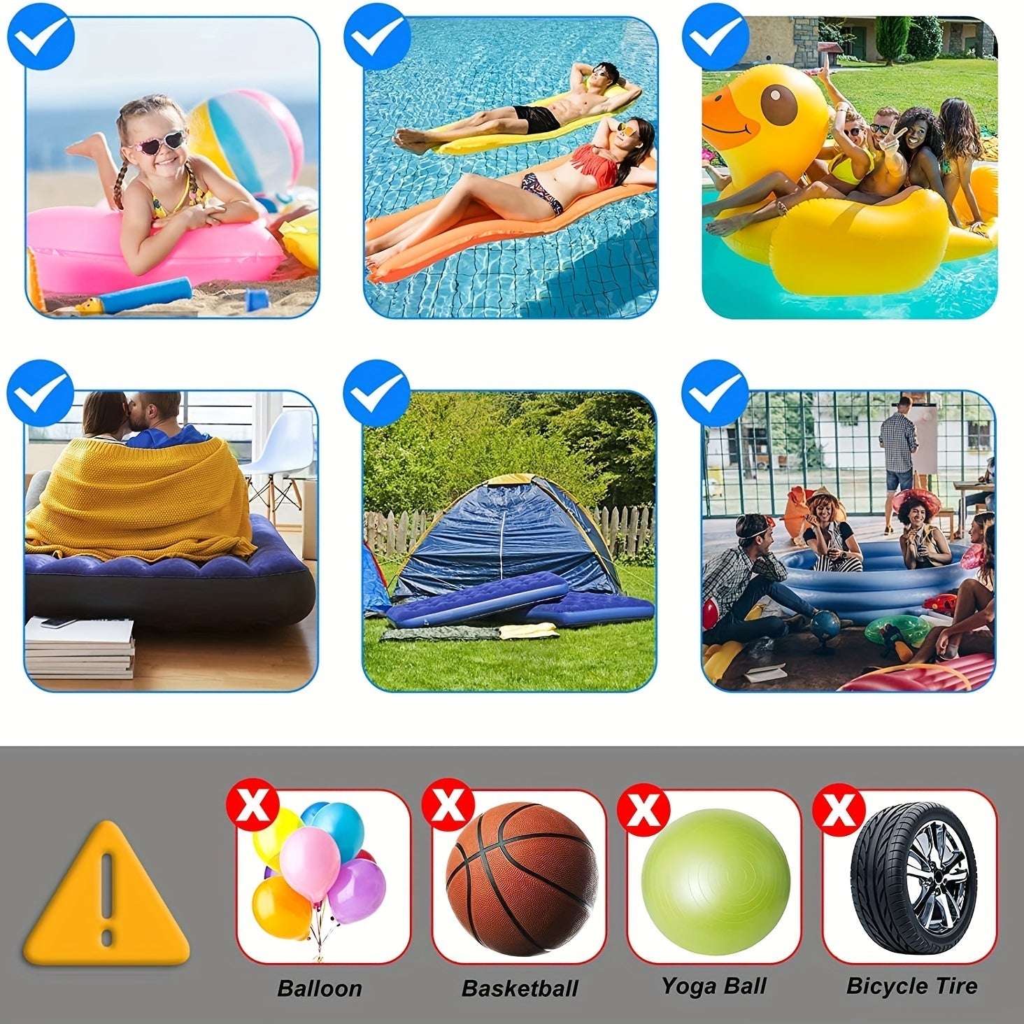 Pompa d'Aria Mini Ricaricabile – Senza Fili e Ultra Leggera per Uso All'Aperto