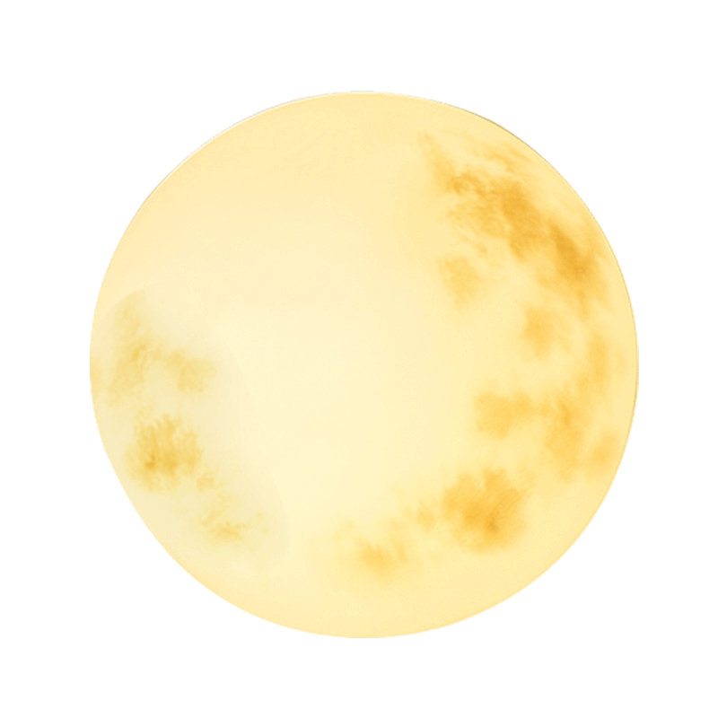 Lampada da Giardino a Forma di Luna - Illuminazione Suggestiva