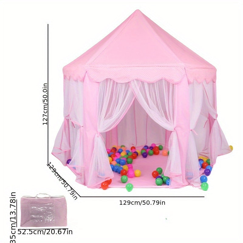 Tenda Castello della Principessa Rosa – Per Gioco Indoor e Outdoor