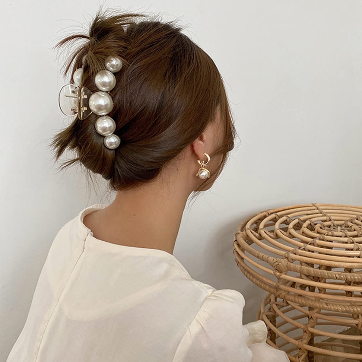 Fermagli per Capelli Eleganti con Perle - Confezione da 4