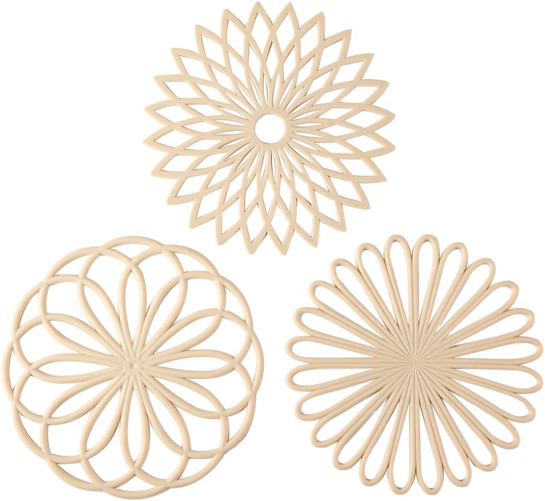 Set di 3 Sottobicchieri in Silicone: Pad Anticalore