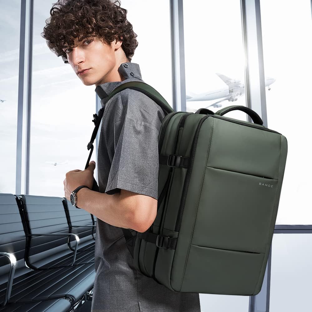 Zaino da viaggio espandibile impermeabile da 26–45L con scomparto per laptop e opzione borsa da viaggio