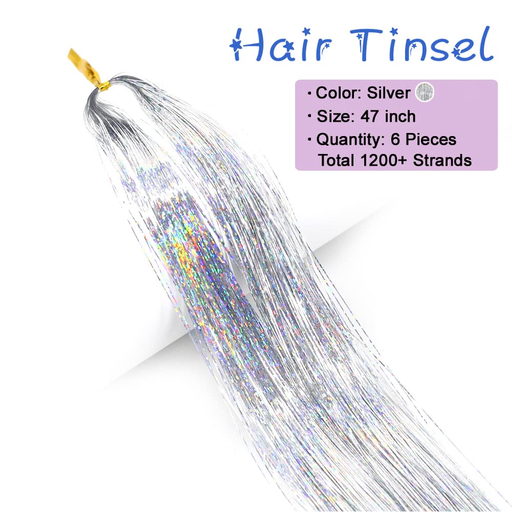 Kit di Tinsel per Capelli Glitterati – Fili Glitterati!