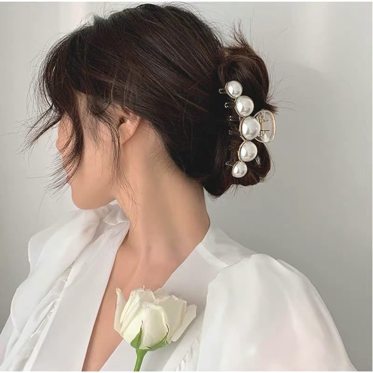 Fermagli per Capelli Eleganti con Perle - Confezione da 4