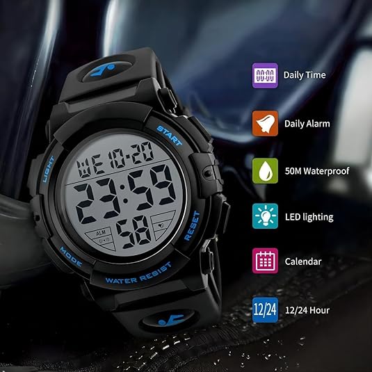 Orologio Sportivo Digitale Impermeabile da Uomo – Martin